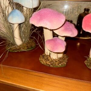 Anthropologie Terrain Purple Velvety Hollow mushroom